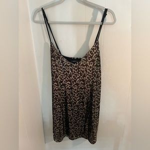 Black and gold sequin cheetah dress